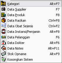 Menu Data Software Apotek AKUA